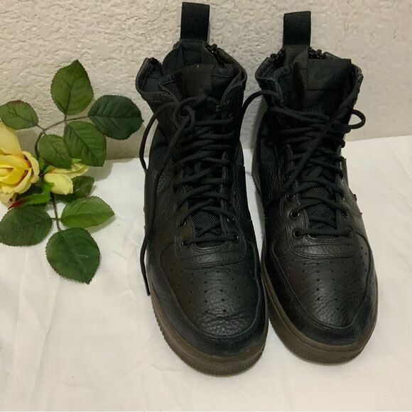 Nike SF Air Force 1 Mid Black Hazel Goddess Division Utility 917753-002 Men’s - Picture 4 of 14